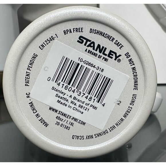 Stanley Adventure Quencher 40oz Tumbler, Frost Pearlescent White - Picture 4 of 4